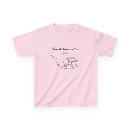 Cute Elephant Quote Kids Tee - "Freunde können alles sein" - Perfect for Playdates & Special Occasions - So ist Leben