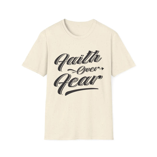Faith Over Fear Unisex Softstyle T-Shirt | Inspirational Graphic Tee - So ist Leben