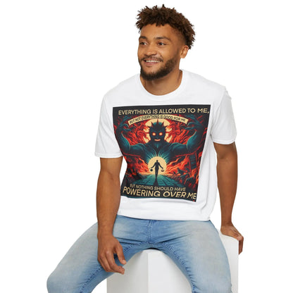 Selbstbestimmt Unisex Softstyle T-Shirt | Freiheit durch Minimalismus - So ist Leben