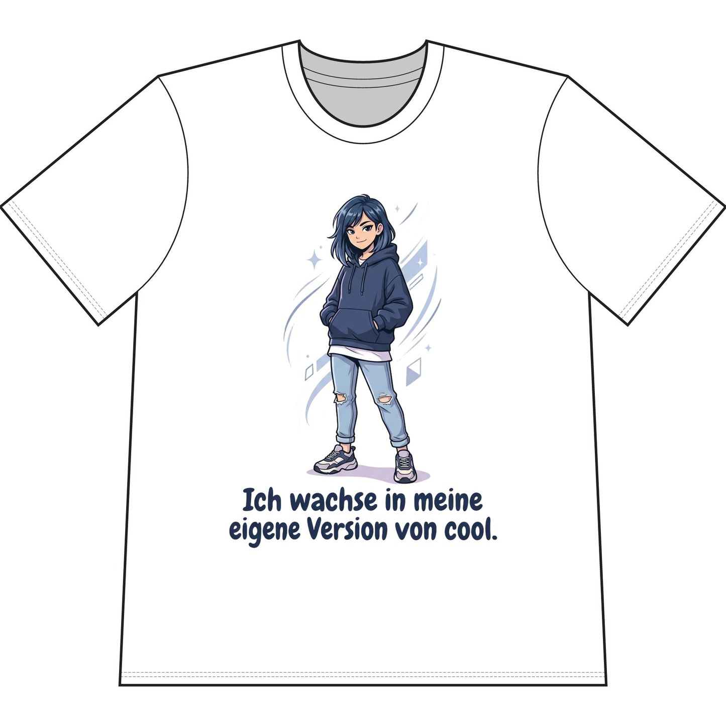 Cool Growth Tee — "Ich wachse in meine eigene Version von cool." Printify