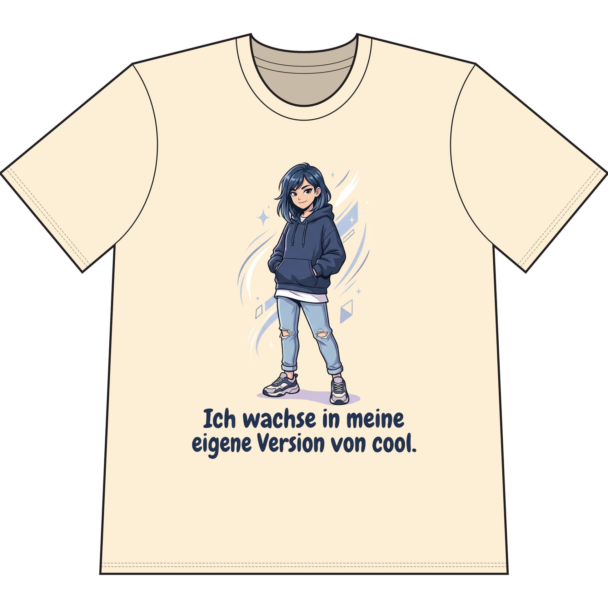 Cool Growth Tee — "Ich wachse in meine eigene Version von cool." Printify