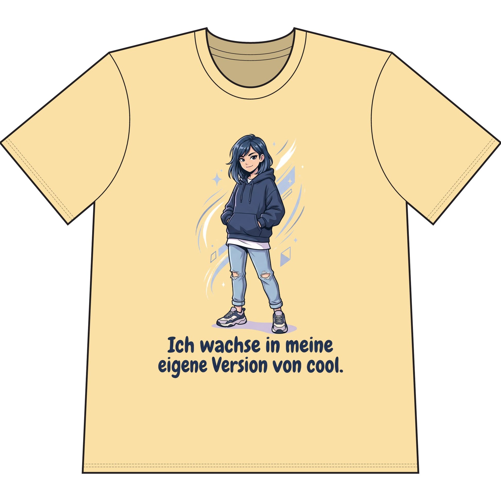 Cool Growth Tee — "Ich wachse in meine eigene Version von cool." Printify