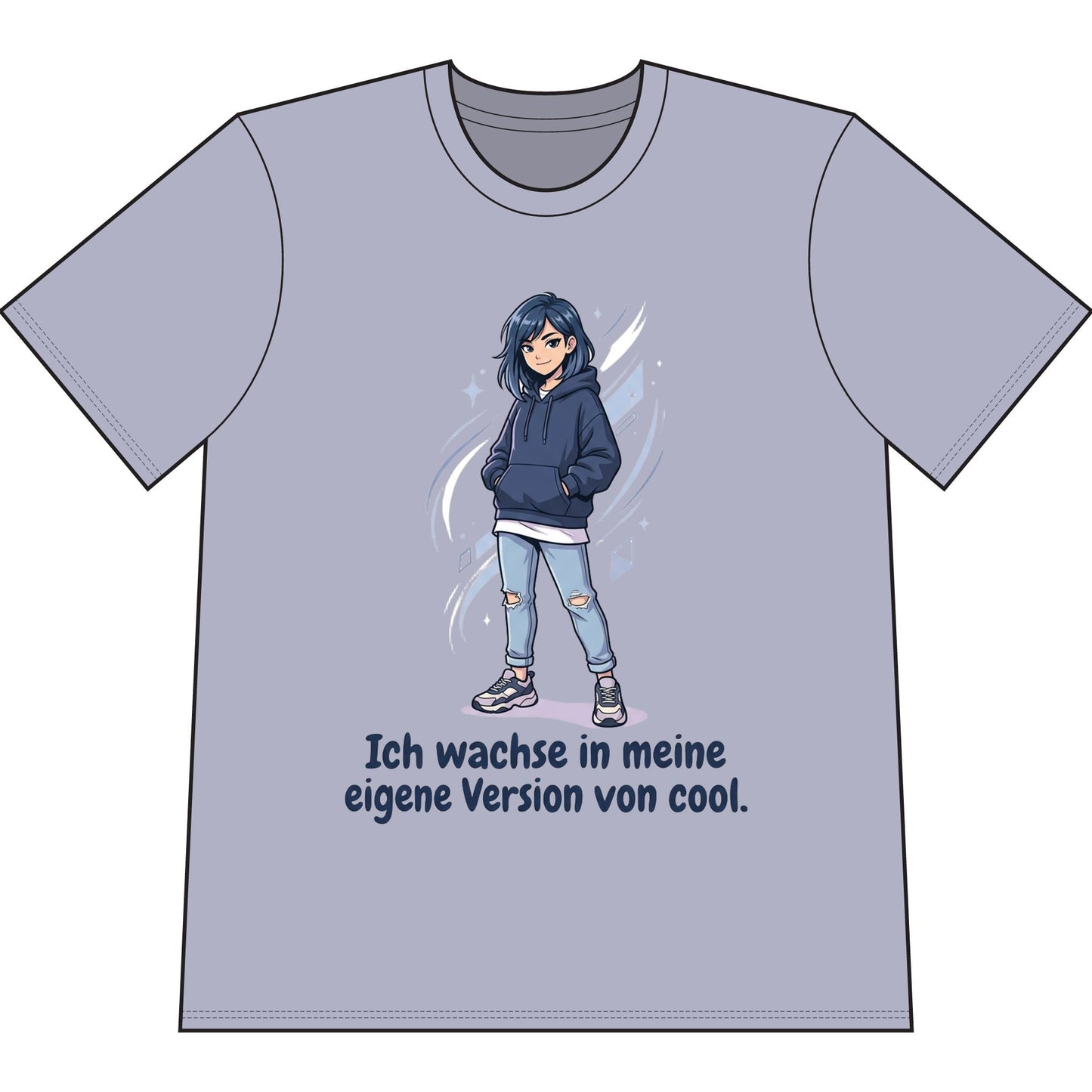Cool Growth Tee — "Ich wachse in meine eigene Version von cool." Printify