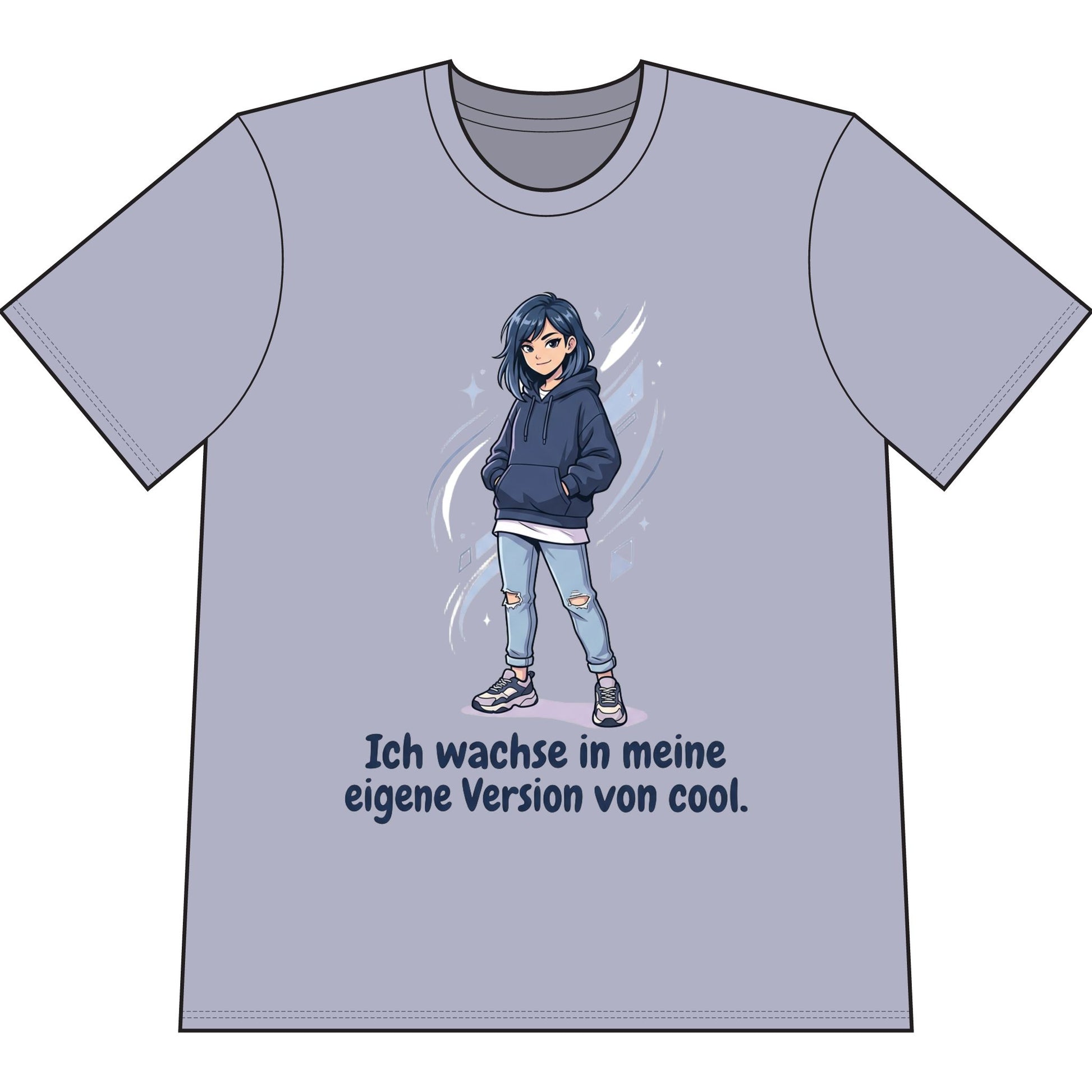 Cool Growth Tee — "Ich wachse in meine eigene Version von cool." Printify