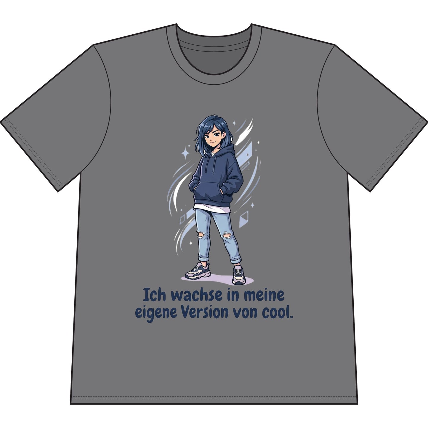 Cool Growth Tee — "Ich wachse in meine eigene Version von cool." Printify