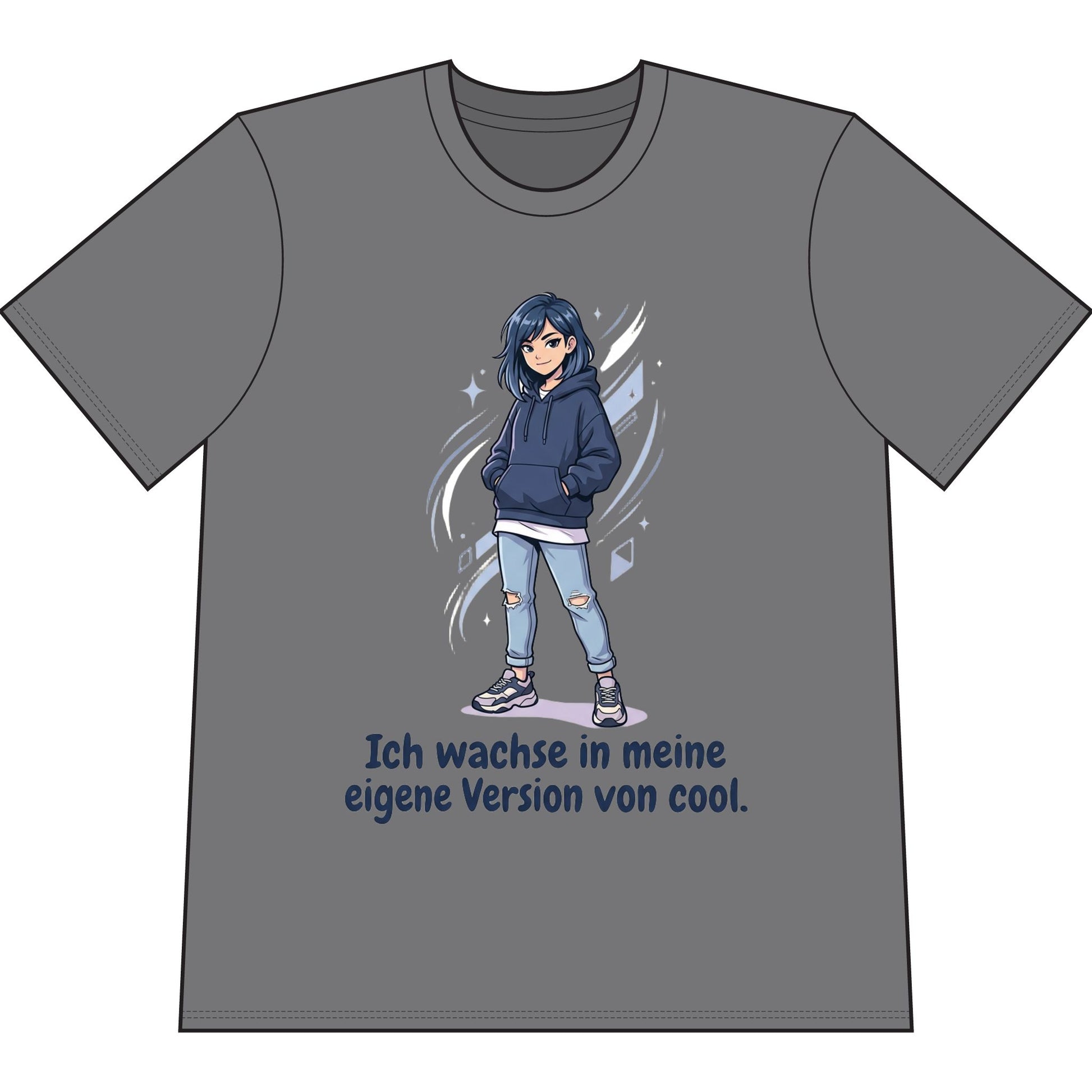 Cool Growth Tee — "Ich wachse in meine eigene Version von cool." Printify