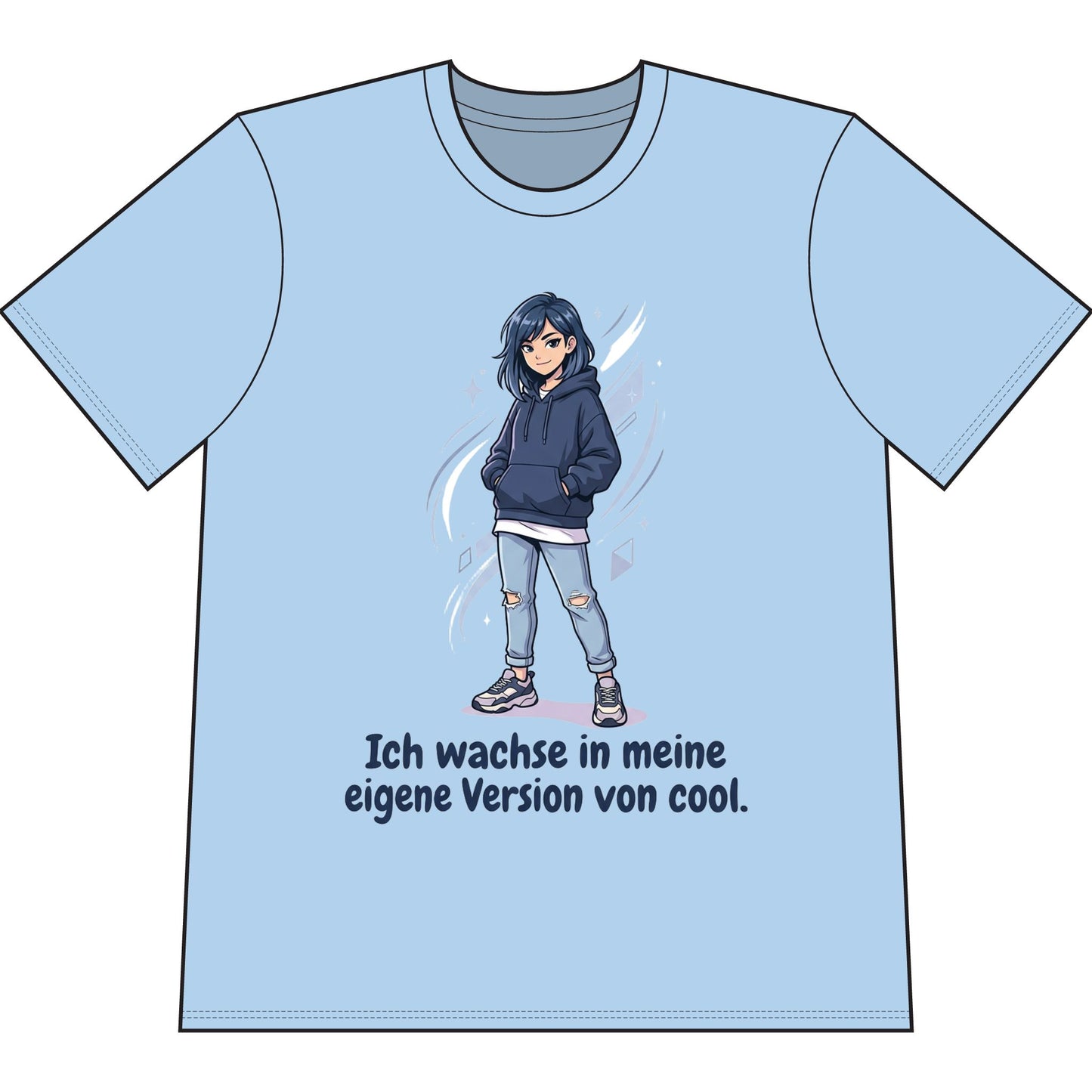 Cool Growth Tee — "Ich wachse in meine eigene Version von cool." Printify