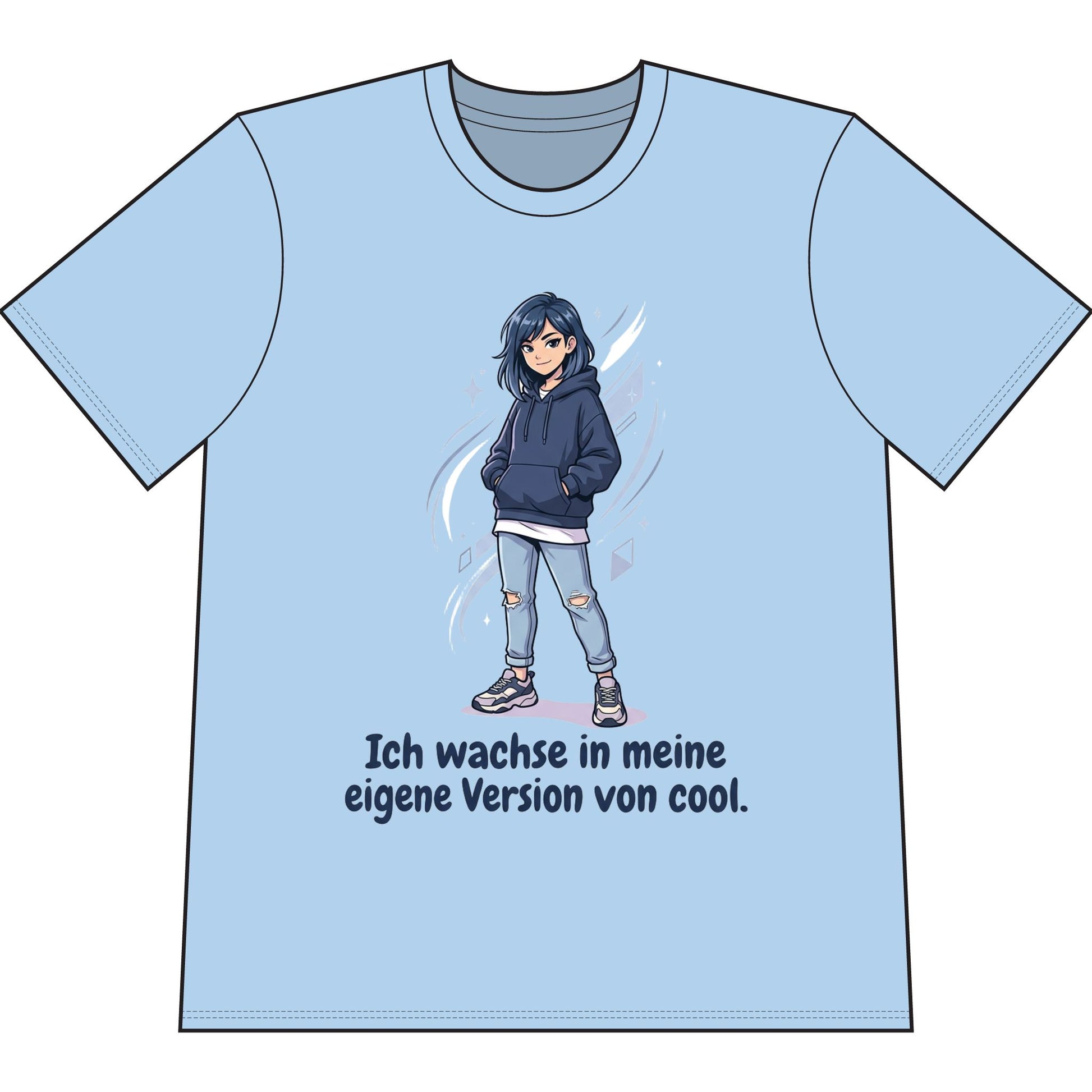 Cool Growth Tee — "Ich wachse in meine eigene Version von cool." Printify