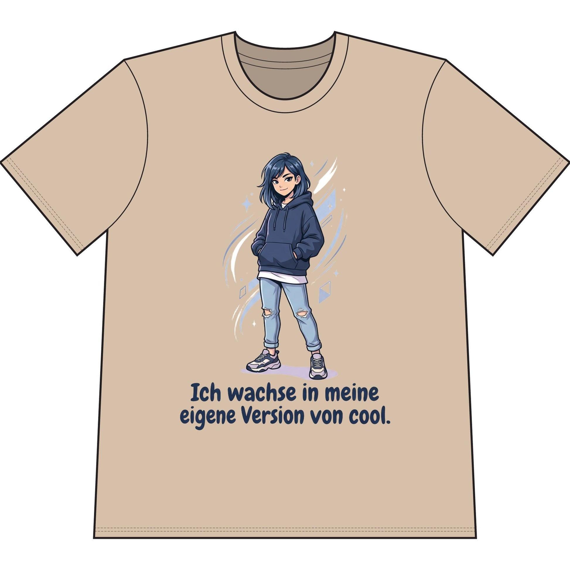 Cool Growth Tee — "Ich wachse in meine eigene Version von cool." Printify