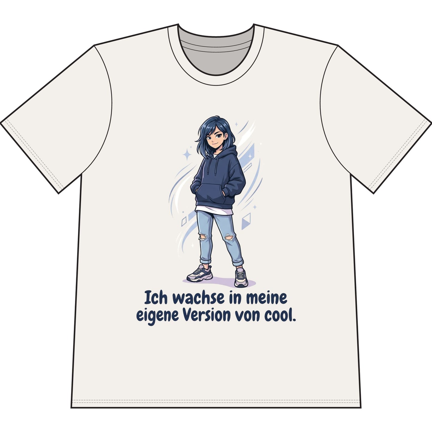 Cool Growth Tee — "Ich wachse in meine eigene Version von cool." Printify