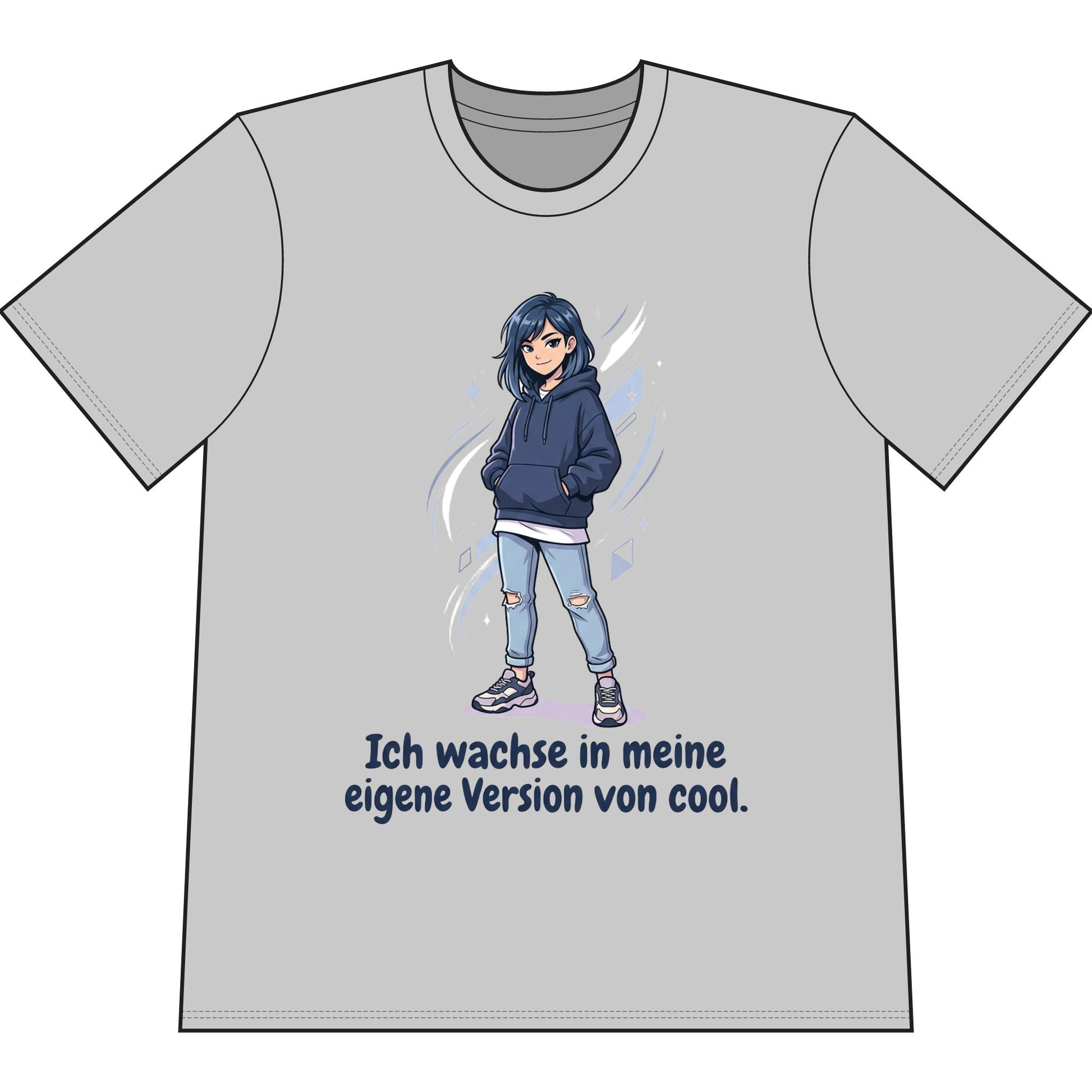 Cool Growth Tee — "Ich wachse in meine eigene Version von cool." Printify