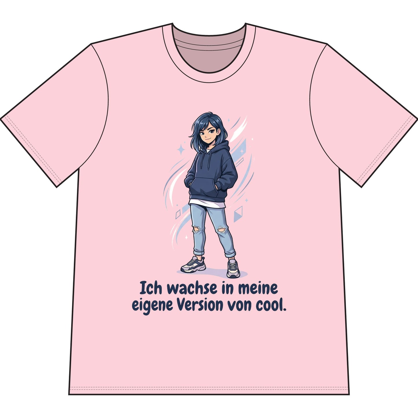 Cool Growth Tee — "Ich wachse in meine eigene Version von cool." Printify