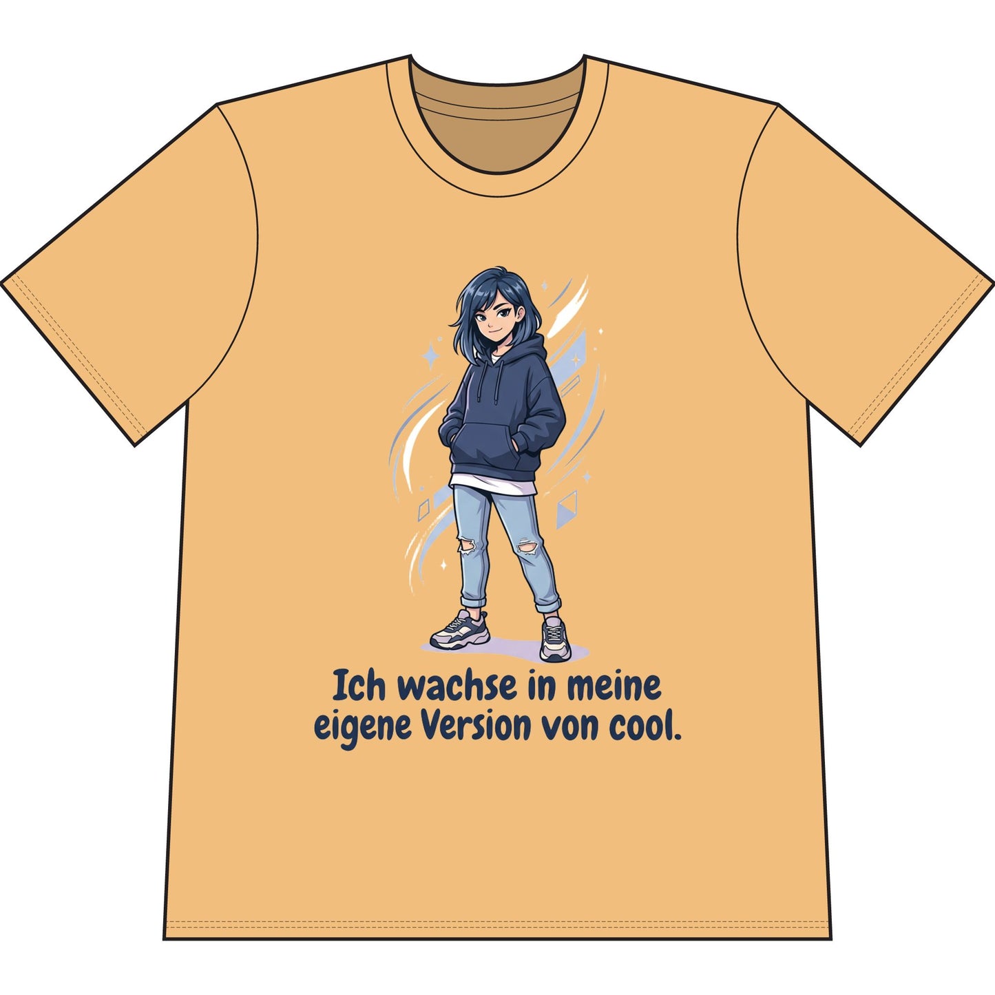 Cool Growth Tee — "Ich wachse in meine eigene Version von cool." Printify
