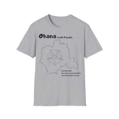 Ohana heißt Familie | Map Unisex Softstyle T-Shirt - So ist Leben