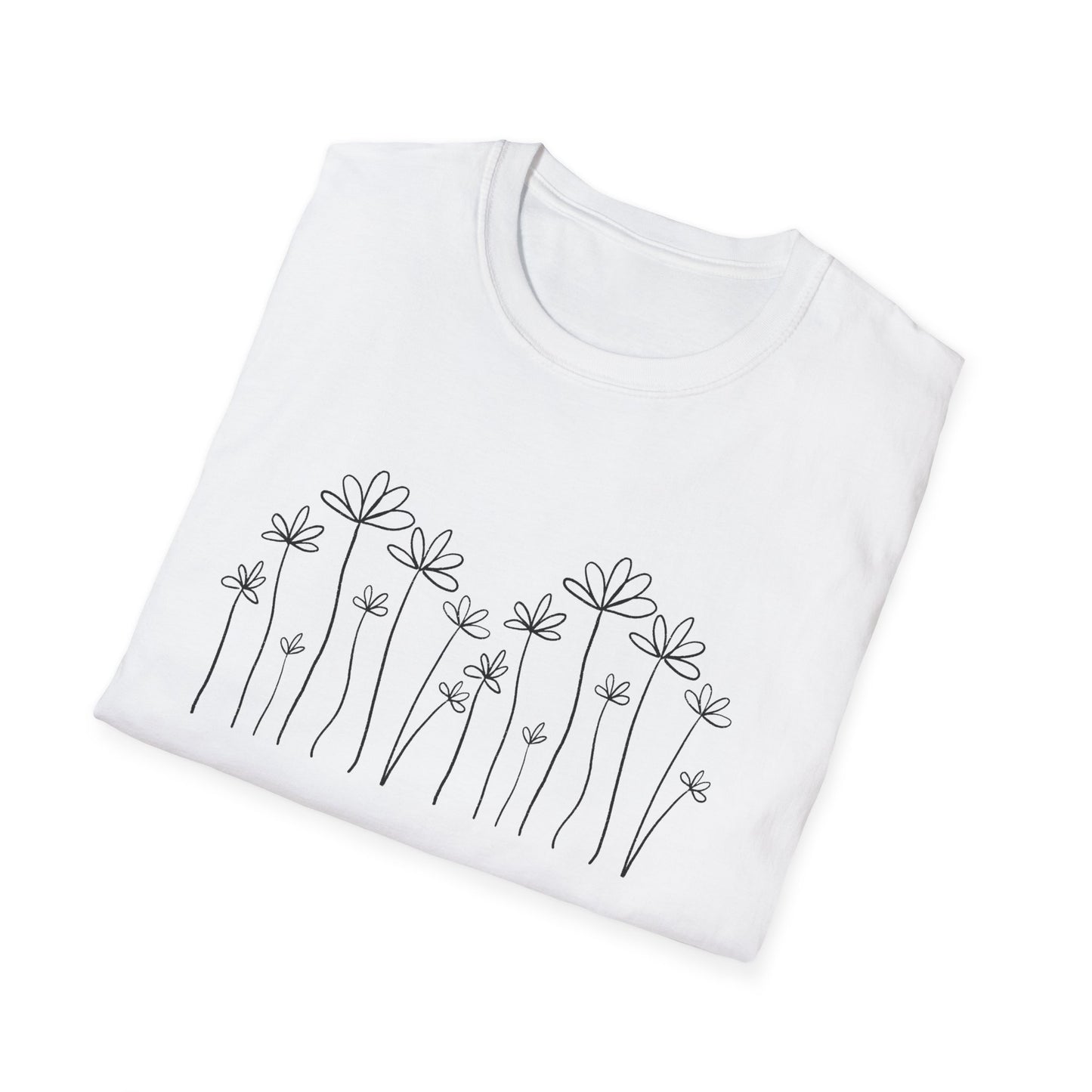 Faith & Love Floral Unisex Softstyle T-Shirt