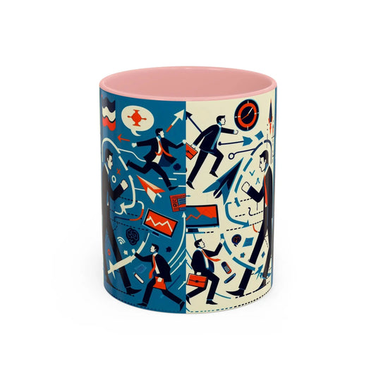 Motivierende Business-Kaffeetasse – 11 & 15oz Accent-Tasse mit Work-Life-Design. - So ist Leben