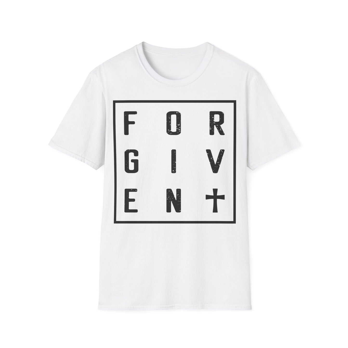 Unisex Forgiven Graphic Tee - Softstyle T-Shirt for Inspirational Living