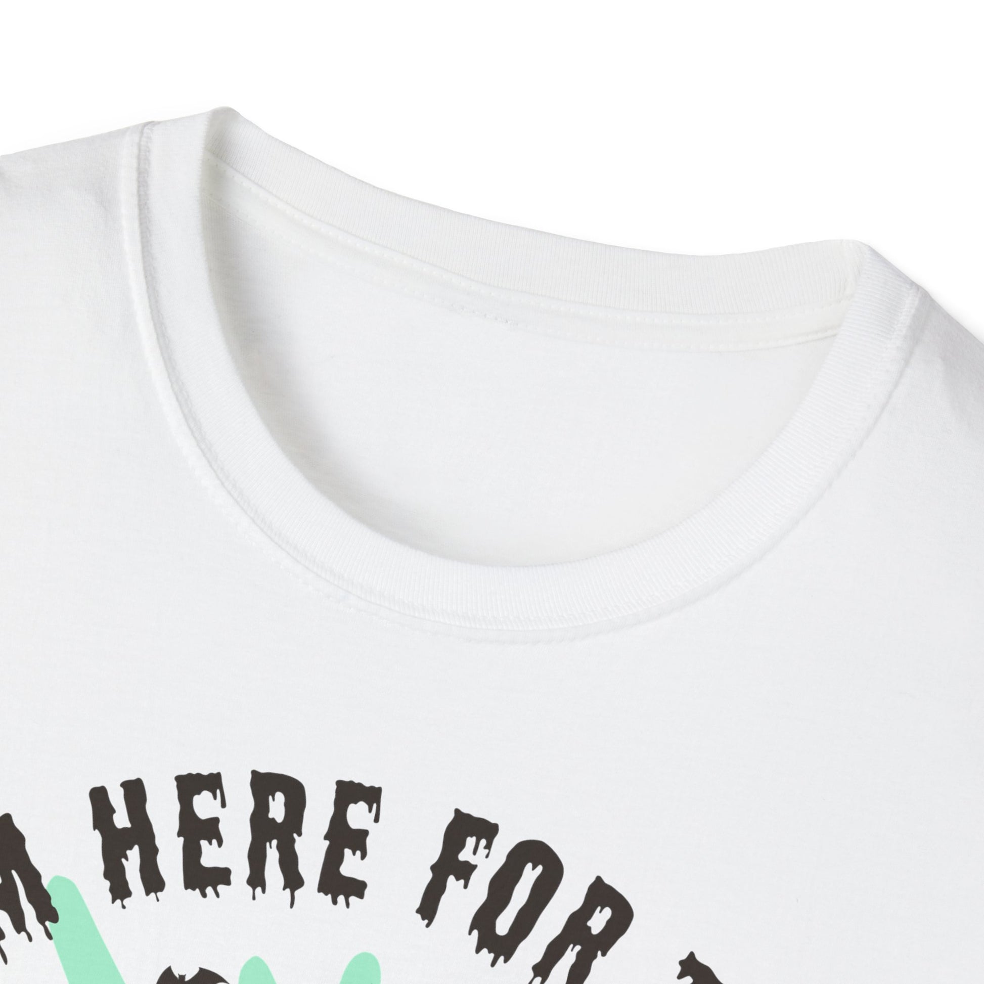 Halloween Ghost T-Shirt, I’m Here for the Boo Tee, Unisex Graphic Shirt, Spooky Season Top, Fun Costume T-Shirt Printify