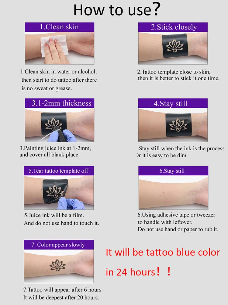 10ml Bio-Jagua Paste Saft Henna Temporäre Tinte Tattoo Körper Kunst Malerei Navy Blau Echt Lebensechte Wasserdicht So ist Leben