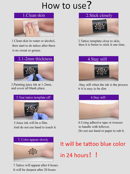 10ml Bio-Jagua Paste Saft Henna Temporäre Tinte Tattoo Körper Kunst Malerei Navy Blau Echt Lebensechte Wasserdicht So ist Leben
