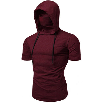 Lässige neue Mode Langarm Splice Große Maske Hoodies - So ist Leben