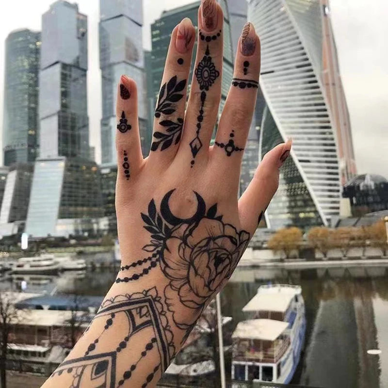 10ml Bio-Jagua Paste Saft Henna Temporäre Tinte Tattoo Körper Kunst Malerei Navy Blau Echt Lebensechte Wasserdicht So ist Leben
