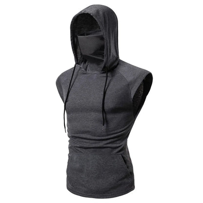 Lässige neue Mode Langarm Splice Große Maske Hoodies - So ist Leben