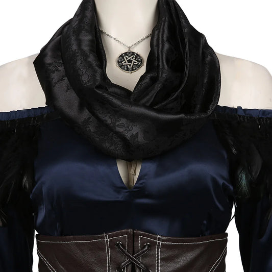 Yennefer Cosplay Fantasia-Kostüm Verkleidung für Erwachsene Frauen Kleidung Rollenspiel Mittelalterliche Kostüme Weiblicher Halloween-Karnevalsanzug So ist Leben