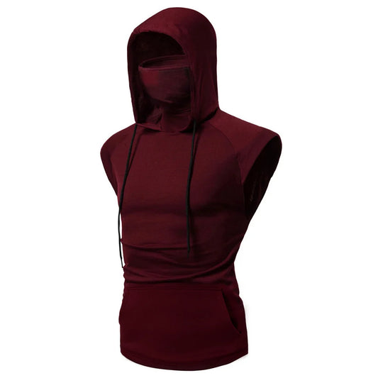 Lässige neue Mode Langarm Splice Große Maske Hoodies - So ist Leben