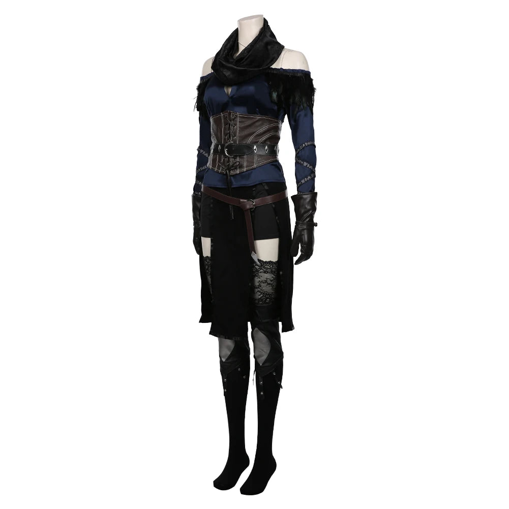 Yennefer Cosplay Fantasia-Kostüm Verkleidung für Erwachsene Frauen Kleidung Rollenspiel Mittelalterliche Kostüme Weiblicher Halloween-Karnevalsanzug So ist Leben