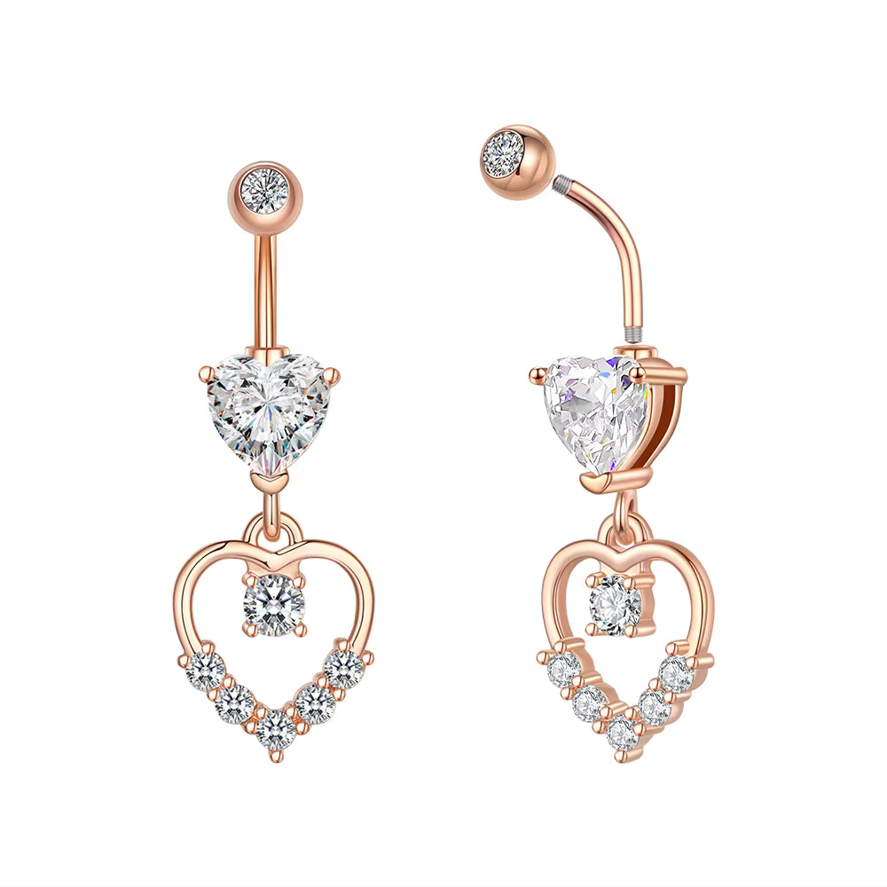 Moderner Edelstahl‑Piercingschmuck mit Zirkonia‑Motiven So ist Leben