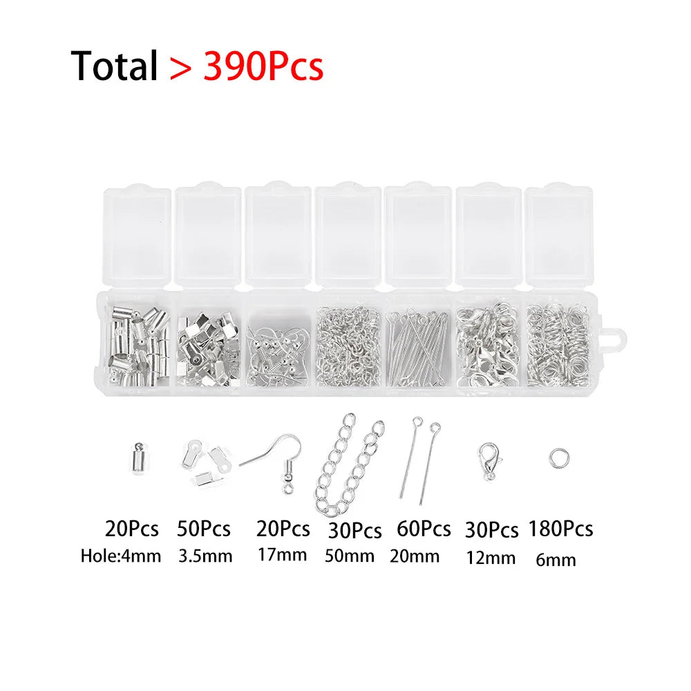 Legierung Zubehör Schmuck Erkenntnisse Set Reparatur Werkzeuge Karabinerverschluss Offene Biegeringe Ohrring Haken für DIY Schmuck Machen Liefert So ist Leben