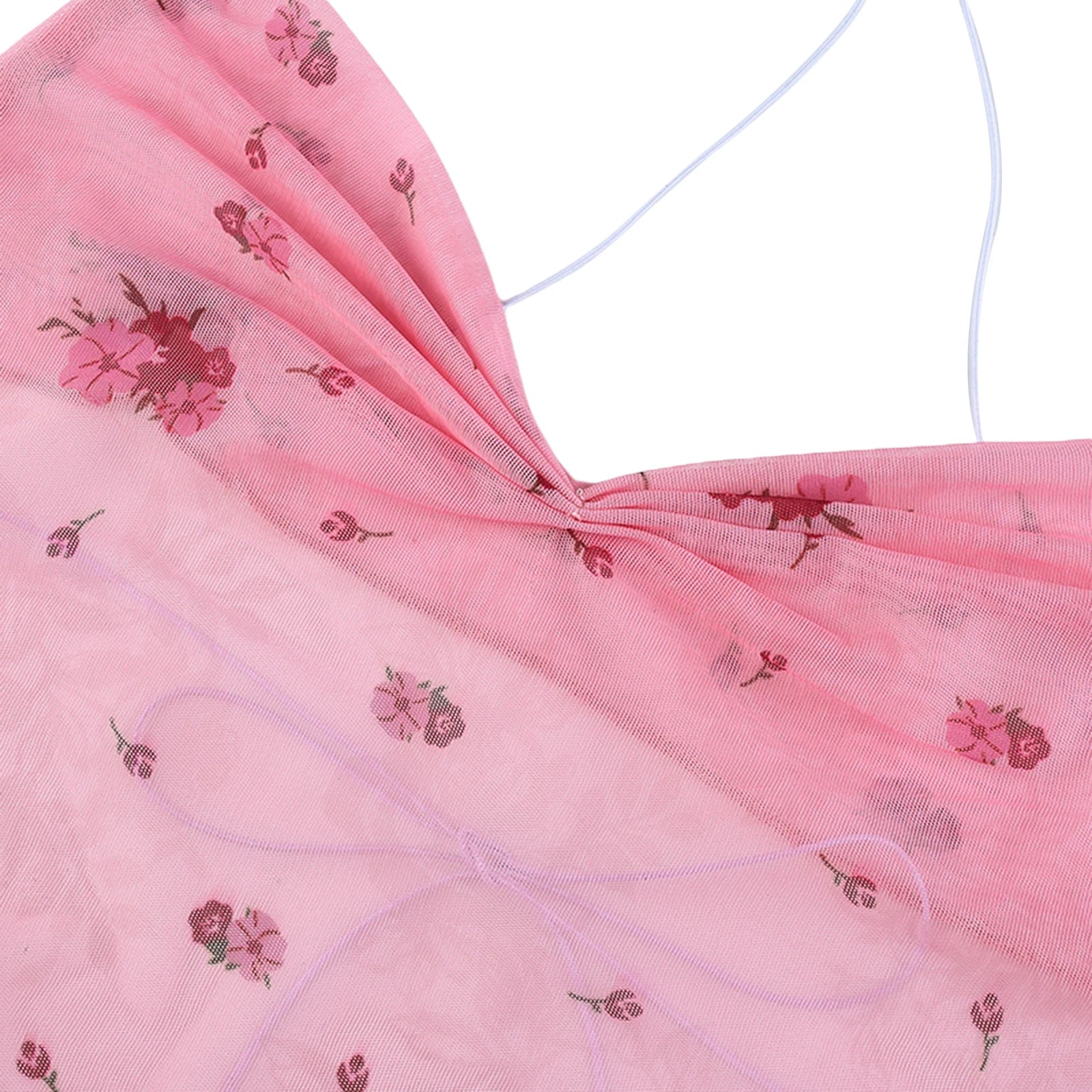 Neckholder‑Top mit floralem Print - So ist Leben