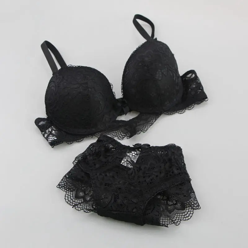 2022 neue Spitze Bohrer Bhs Set Frauen Plus Größe Push-Up Unterwäsche 34/75 36/80 38/85 40/90 42/95 ABCD Tasse Für weibliche Dessous So ist Leben