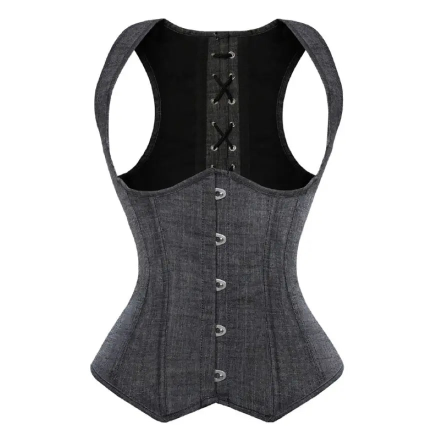 Gothic Sexy Straps Unterbrust Korsett Weste Spitze Oben Ohne Knochen Taille Trainer Abnehmen Korsett Bustier Dessous Top Plus Größe S-6XL So ist Leben