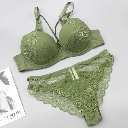 Nouvell Nahtlose Frauen Unterwäsche Sexy Spitze Push-Up Bralette Abschnitt Atmungs Weibliche Große Bh Sets Plus Größe Dessous So ist Leben