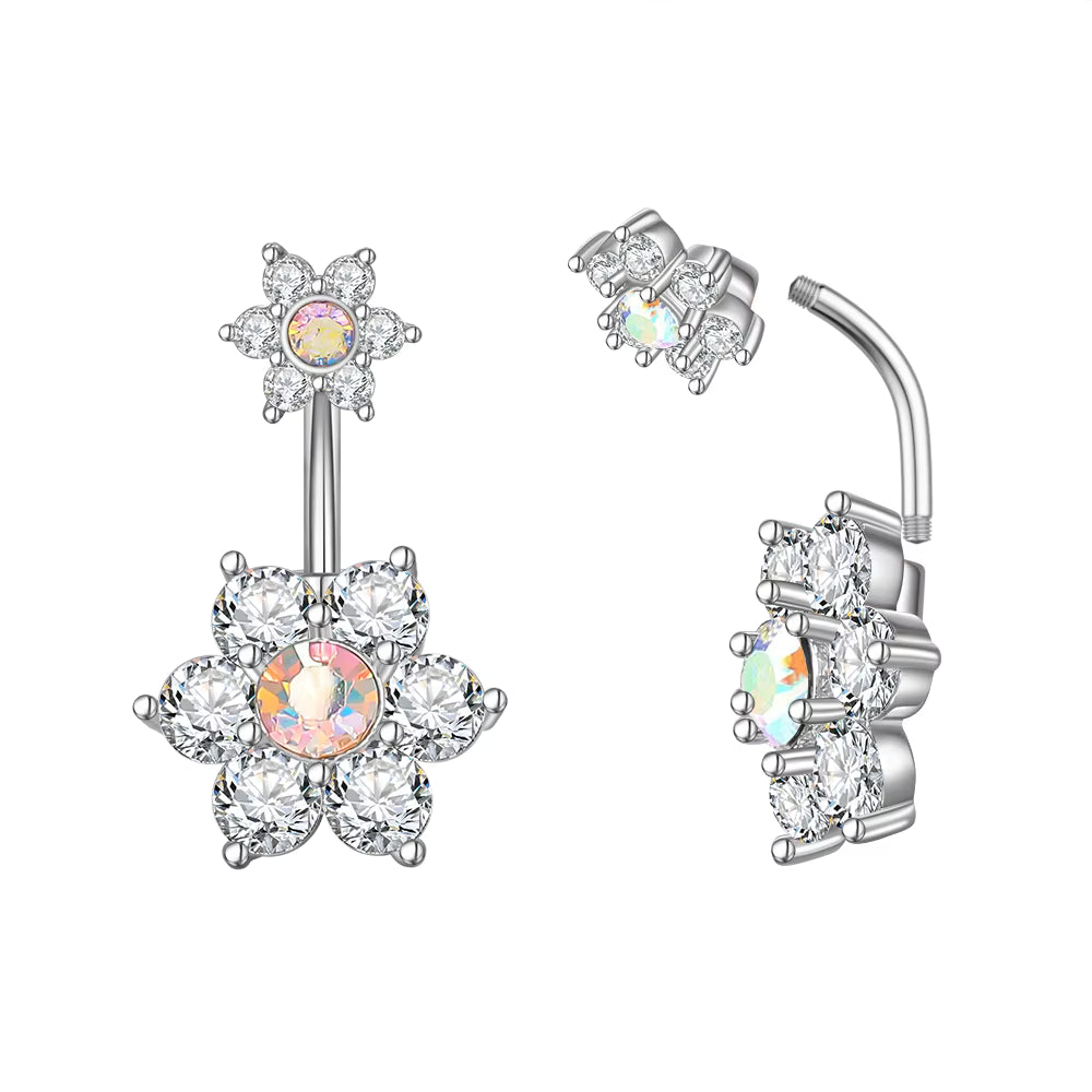 Moderner Edelstahl‑Piercingschmuck mit Zirkonia‑Motiven So ist Leben