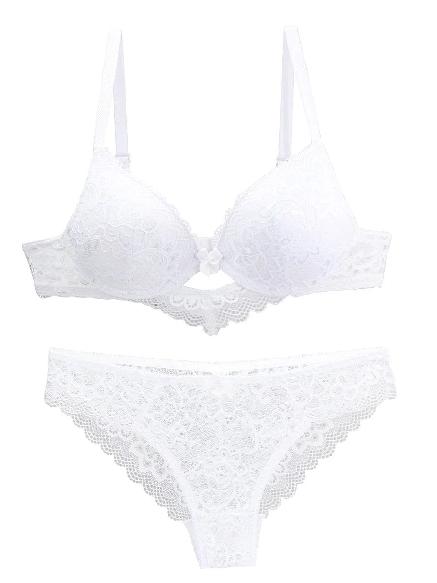 2022 neue Spitze Bohrer Bhs Set Frauen Plus Größe Push-Up Unterwäsche 34/75 36/80 38/85 40/90 42/95 ABCD Tasse Für weibliche Dessous So ist Leben