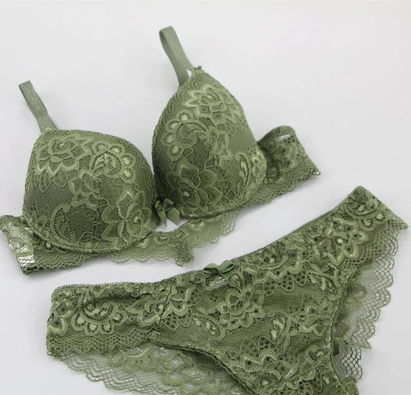 2022 neue Spitze Bohrer Bhs Set Frauen Plus Größe Push-Up Unterwäsche 34/75 36/80 38/85 40/90 42/95 ABCD Tasse Für weibliche Dessous So ist Leben