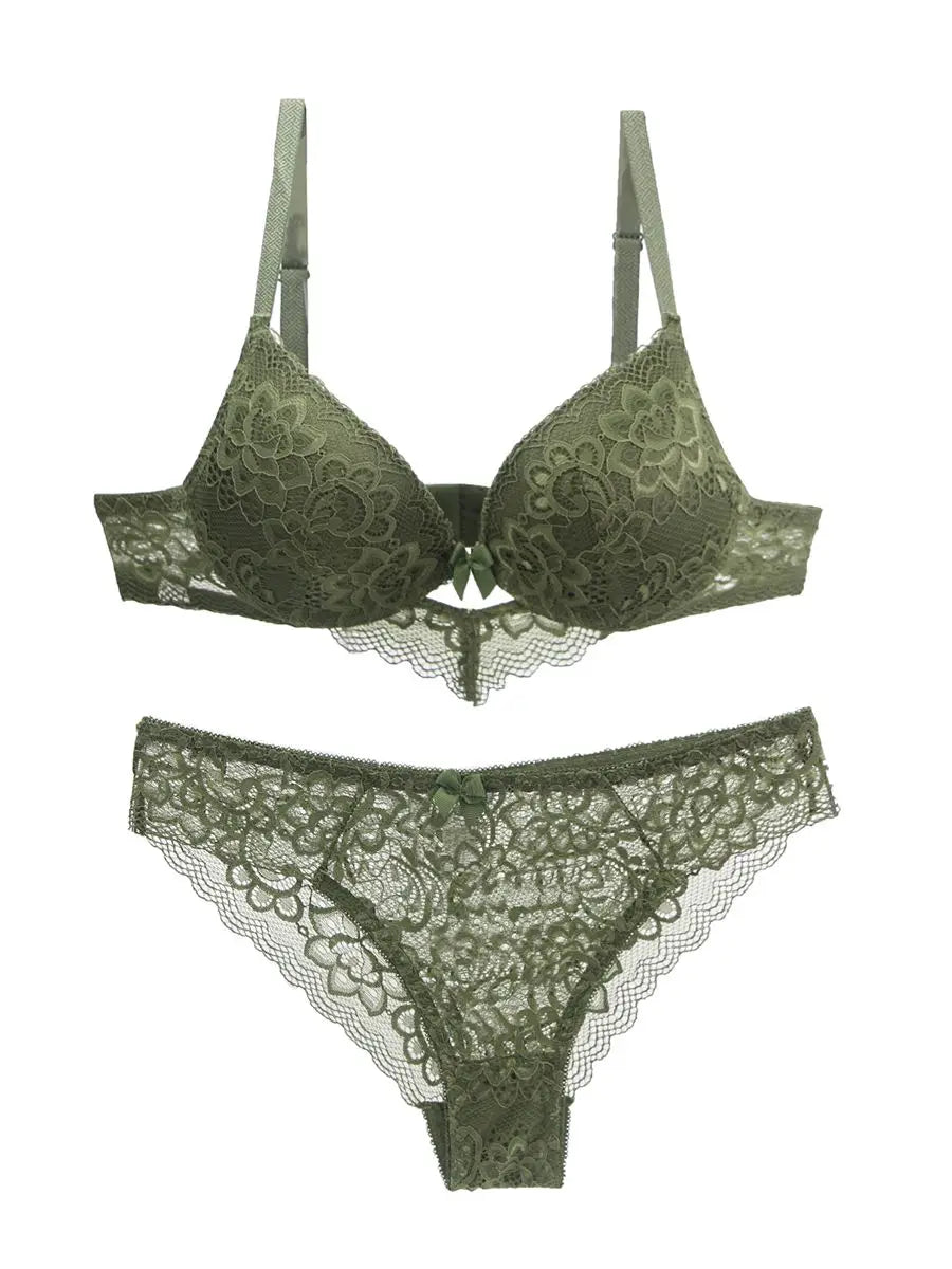 2022 neue Spitze Bohrer Bhs Set Frauen Plus Größe Push-Up Unterwäsche 34/75 36/80 38/85 40/90 42/95 ABCD Tasse Für weibliche Dessous So ist Leben