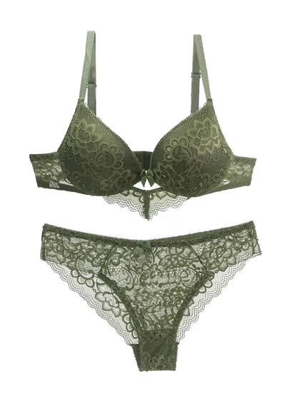 2022 neue Spitze Bohrer Bhs Set Frauen Plus Größe Push-Up Unterwäsche 34/75 36/80 38/85 40/90 42/95 ABCD Tasse Für weibliche Dessous So ist Leben