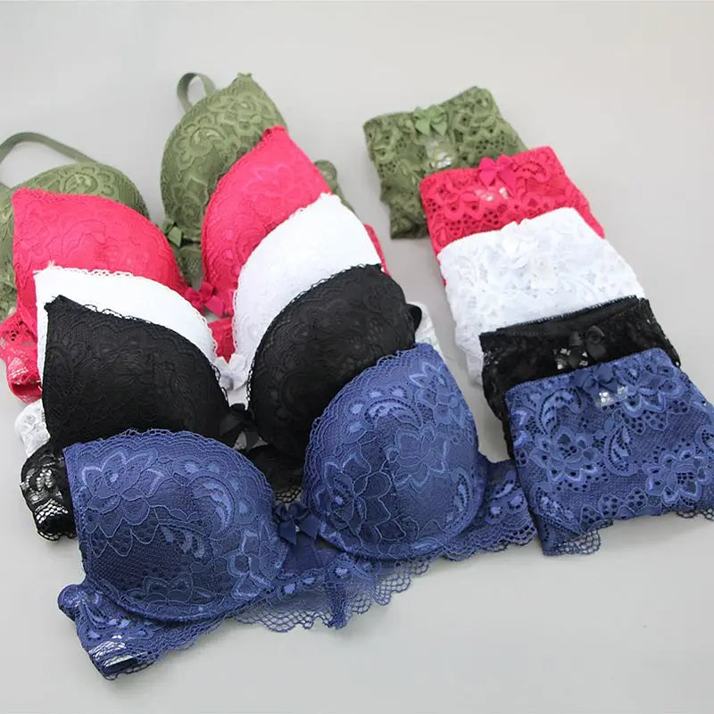 2022 neue Spitze Bohrer Bhs Set Frauen Plus Größe Push-Up Unterwäsche 34/75 36/80 38/85 40/90 42/95 ABCD Tasse Für weibliche Dessous So ist Leben