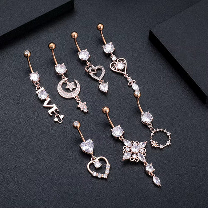 Moderner Edelstahl‑Piercingschmuck mit Zirkonia‑Motiven So ist Leben