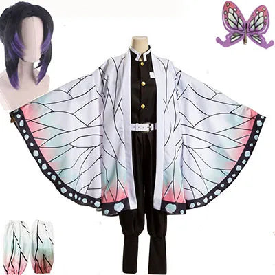 Chile Hot Sales Disfraz Cosplay  Kochou Shinobu Kimono Cosplay Costume With Wig So ist Leben