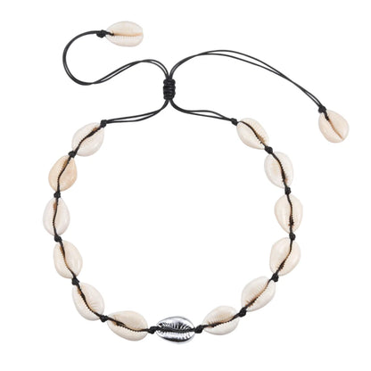 Heißer Muschel Muschel Halskette Frauen Schmuck Sommer Strand Shell Halsband Böhmischen Seil Kauri Perlen Halsketten Handgemachte Kragen Weibliche So ist Leben