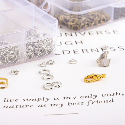 Legierung Zubehör Schmuck Erkenntnisse Set Reparatur Werkzeuge Karabinerverschluss Offene Biegeringe Ohrring Haken für DIY Schmuck Machen Liefert So ist Leben