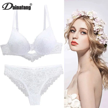 2022 neue Spitze Bohrer Bhs Set Frauen Plus Größe Push-Up Unterwäsche 34/75 36/80 38/85 40/90 42/95 ABCD Tasse Für weibliche Dessous So ist Leben
