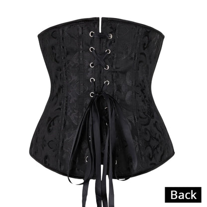 Unterbrustkorsett Floral Push Up Boned Bustier Gothique Korsett für Frauen Front Busk Gorset Korse Sexy Frauen Gothic Korsett So ist Leben