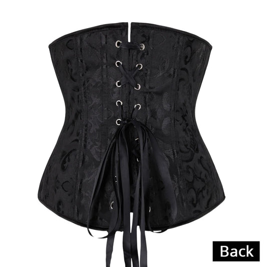 Unterbrustkorsett Floral Push Up Boned Bustier Gothique Korsett für Frauen Front Busk Gorset Korse Sexy Frauen Gothic Korsett So ist Leben