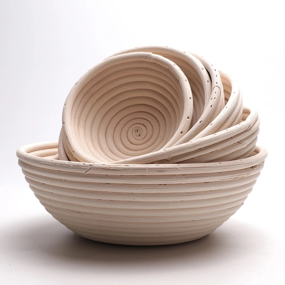 Proofing-Korb, Brot-Proofing-Korb + Leinen-Liner-Tuch für Profis und zu Hause